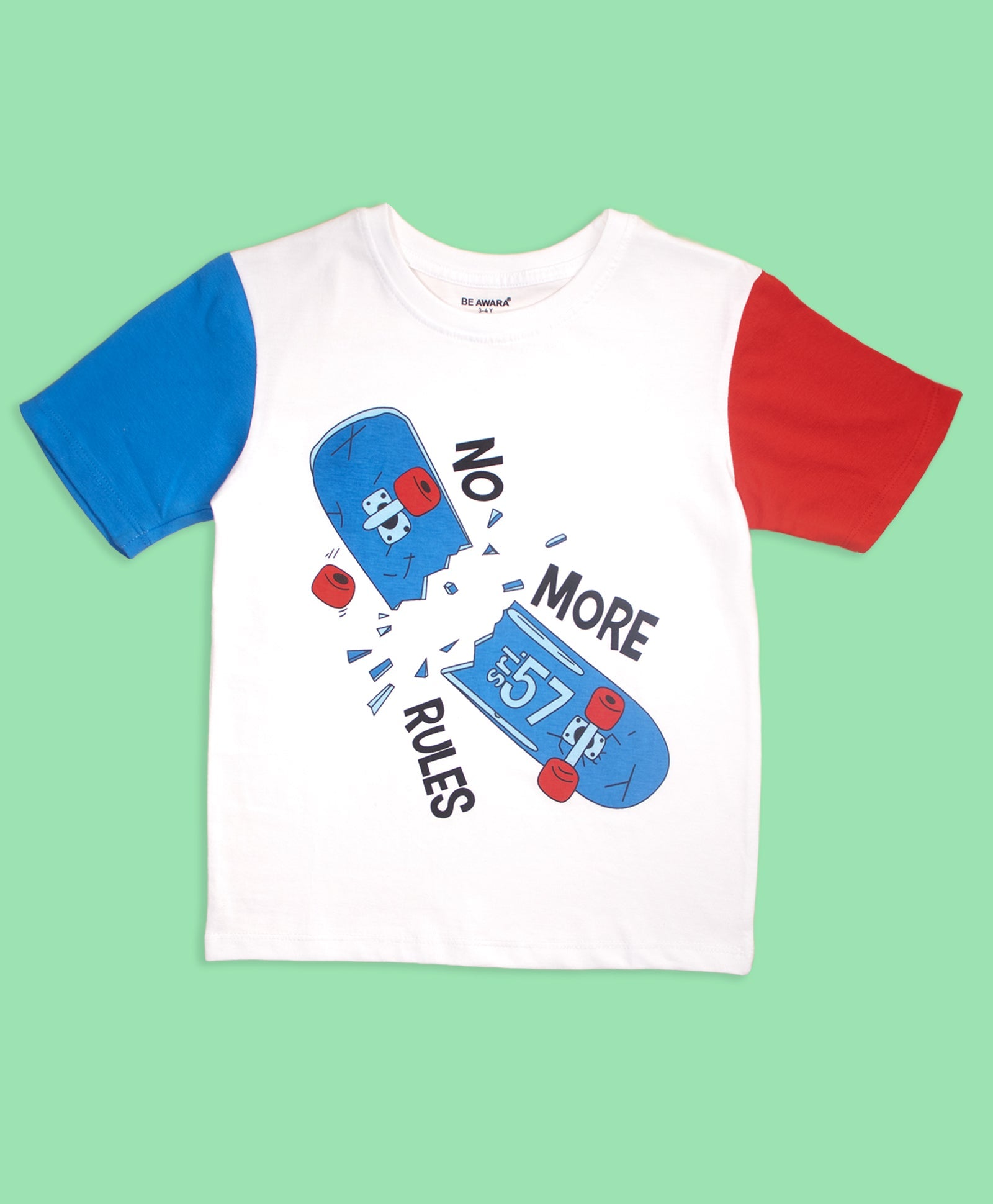 Boys No More Rules Graphic Print T-shirt and Shorts Set
