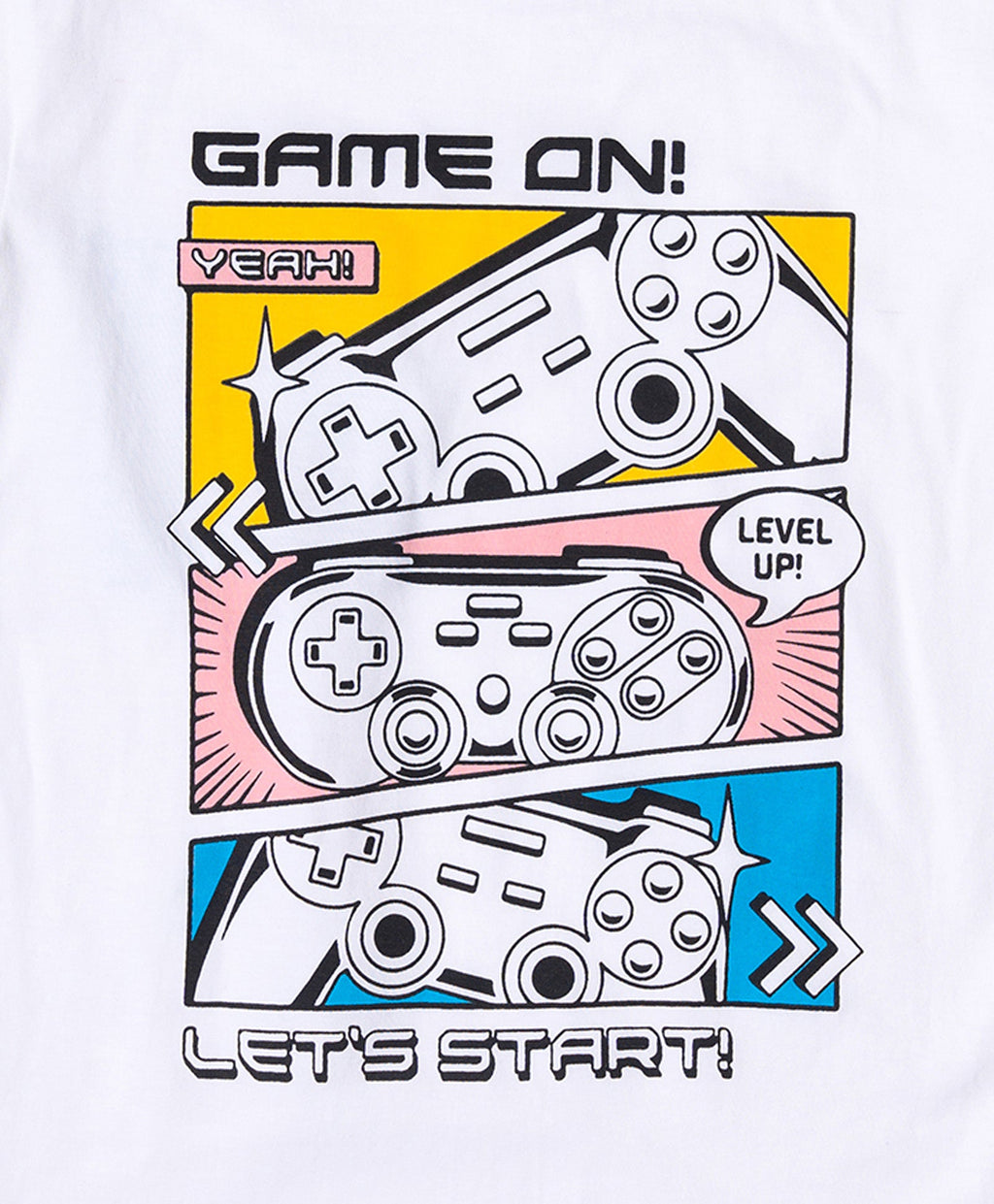 Boys Game On Print Oversized T-Shirt & Short Set