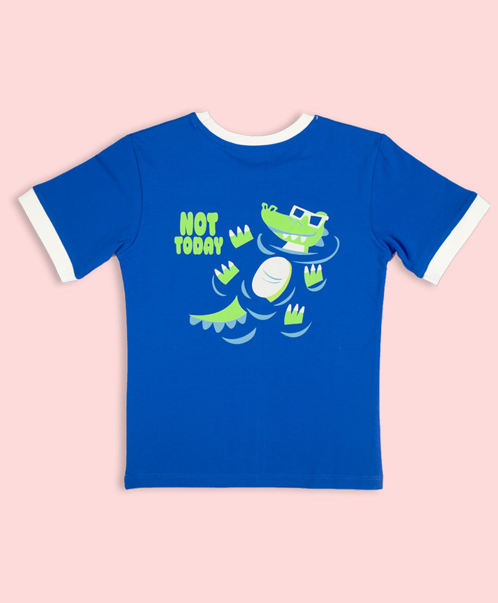Boys Crocodile Graphic Print Oversized T-Shirt & Short Set