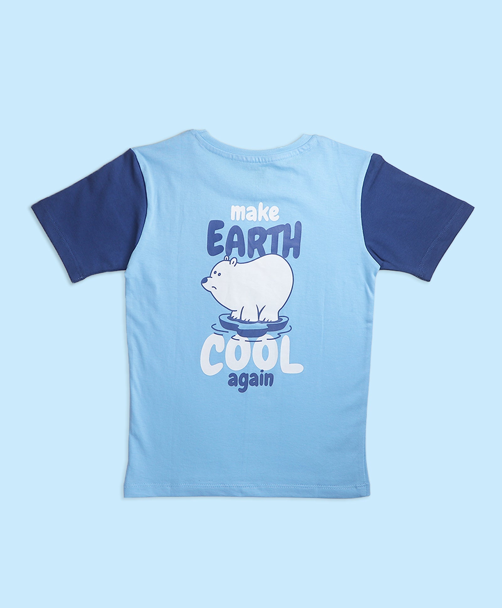 Boys Make Earth Cool Graphic Print Oversized T-Shirt & Shorts Set