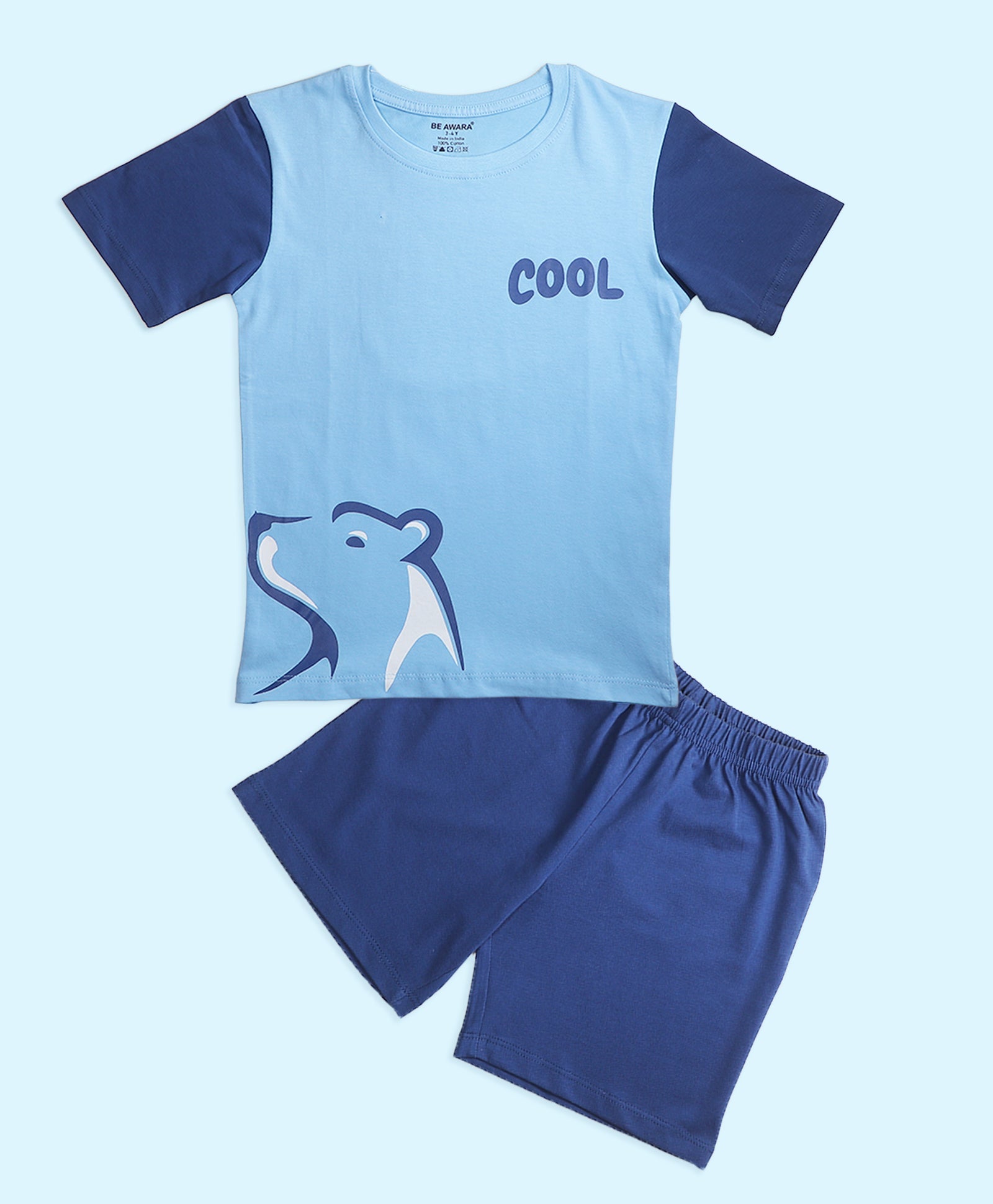 Boys Make Earth Cool Graphic Print Oversized T-Shirt & Shorts Set