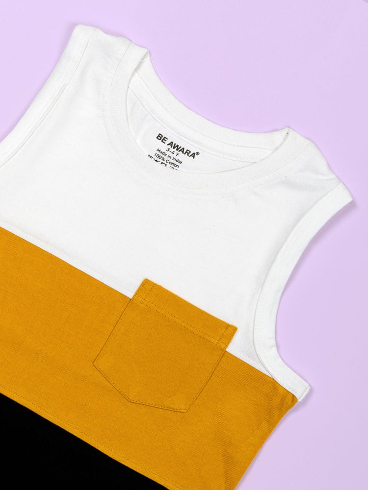 Boys Colorblock Sleeveless Tank Top