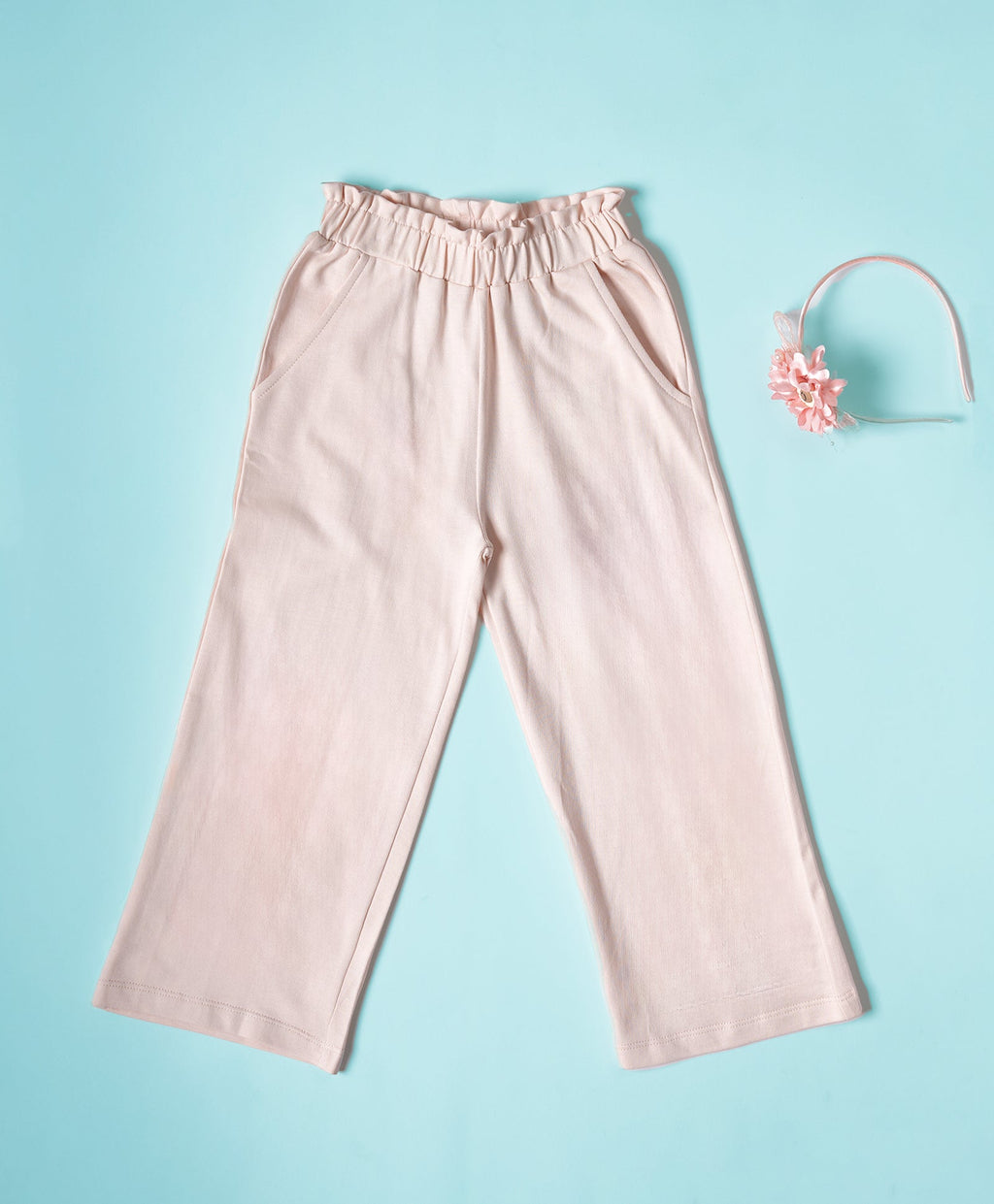 Girls Crystal Pink Culottes Pants