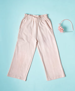 Girls Crystal Pink Culottes Pants