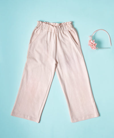 Girls Crystal Pink Culottes Pants