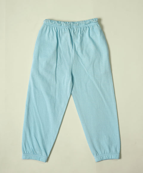 Girls Blue Cool Cami Top & High Low Hem Top & Lounge Pants Set