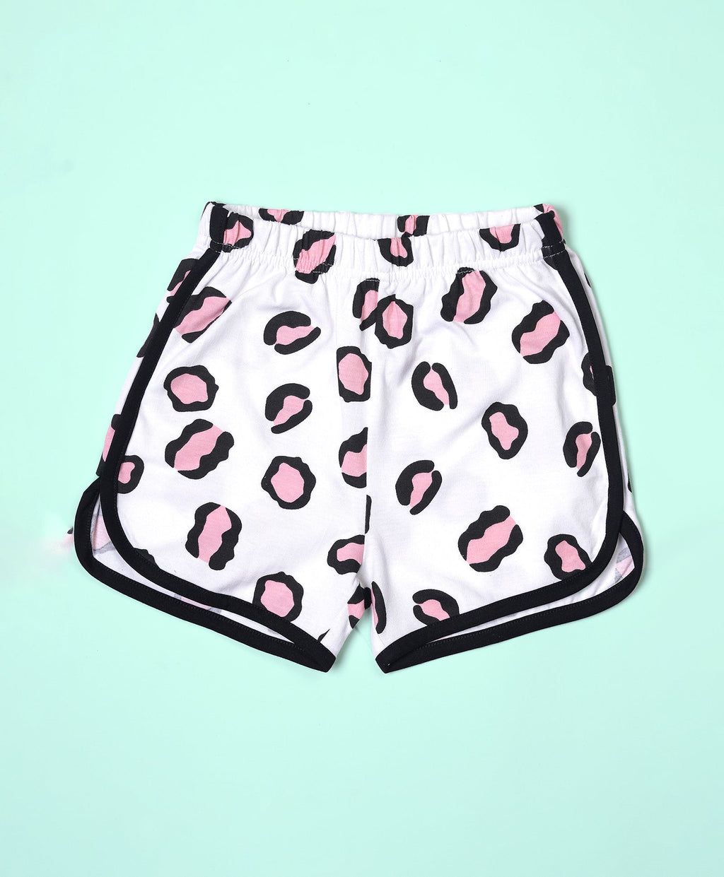 Girls Smile Print Crop Cami Top & Shorts Set