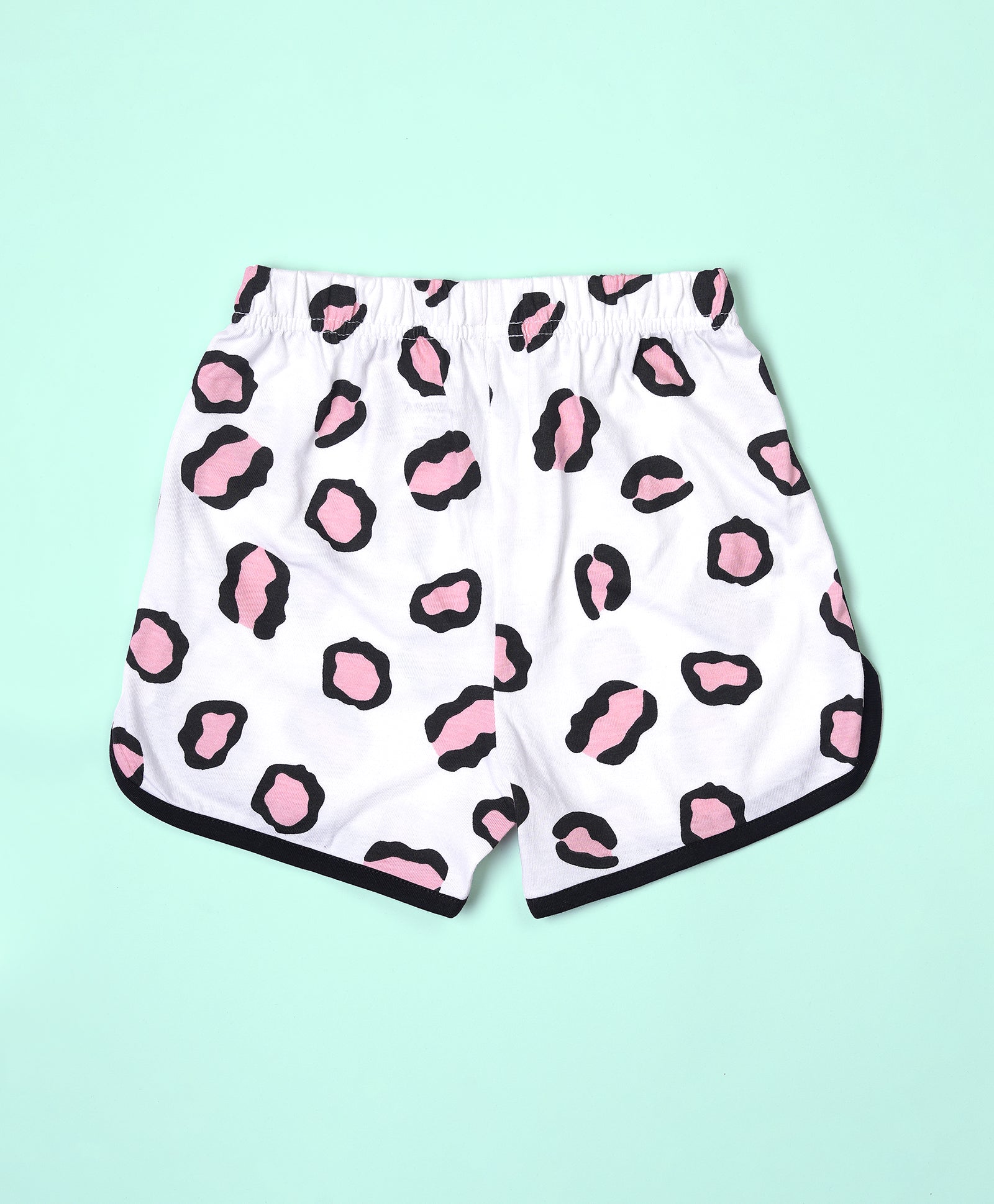 Girls Smile Print Crop Cami Top & Shorts Set