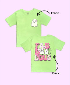 Girls Fabulous Print Oversized T-Shirt