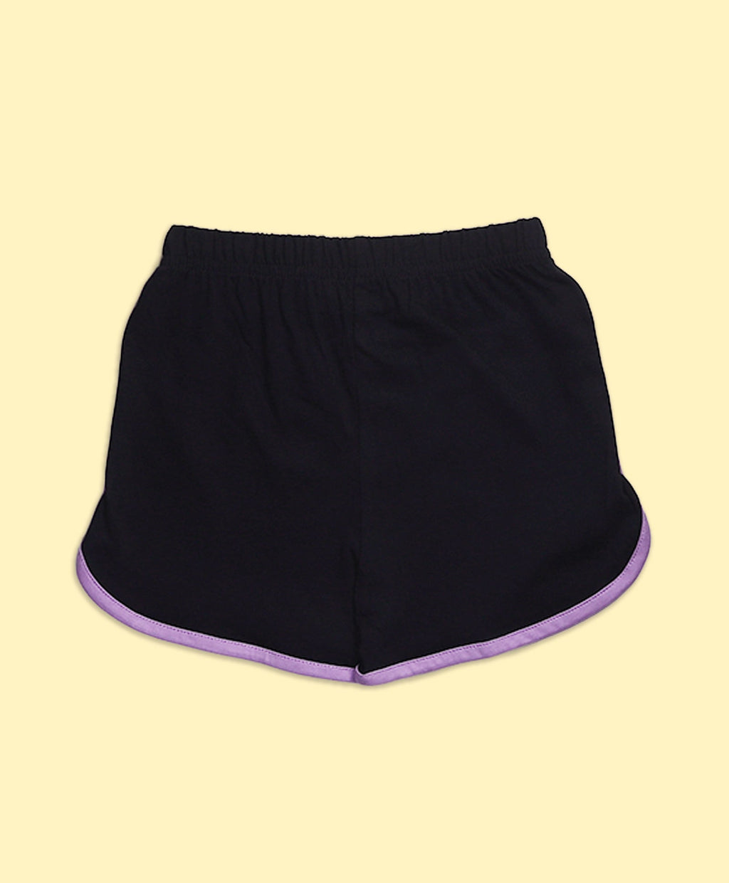 Girls Color Block Butterfly Graphic Print Oversized T-Shirt & Binding Shorts Set