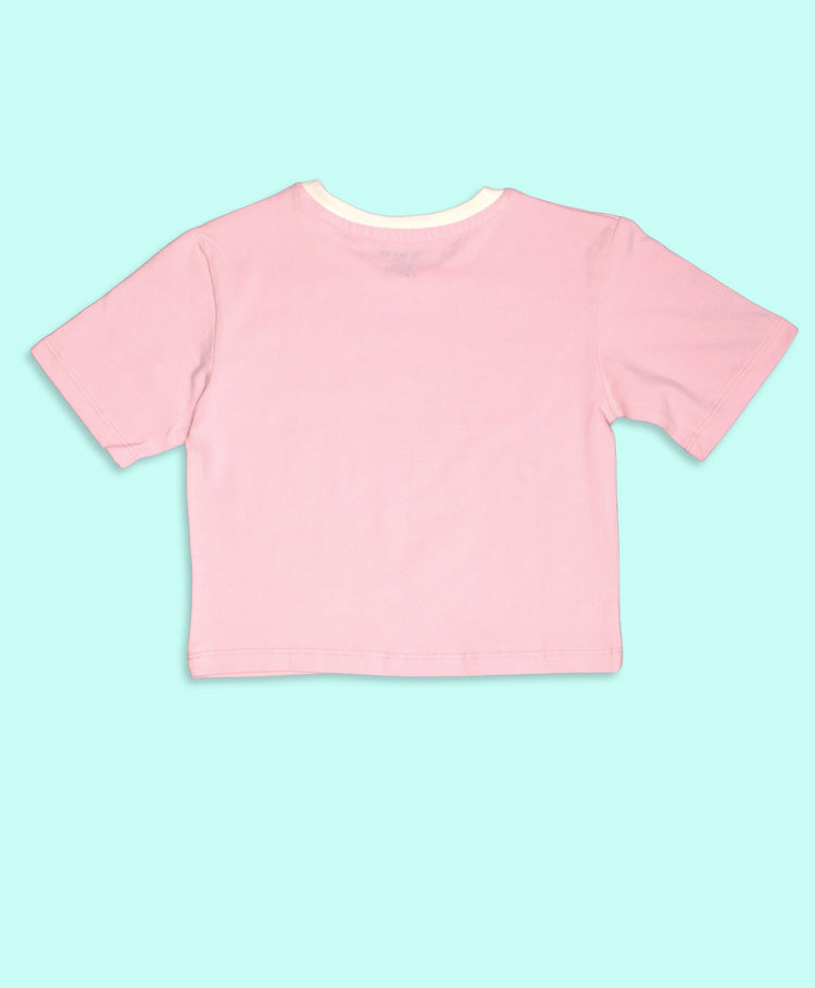Girls Don’t Forget To Smile Today Print Oversized T-Shirt & Shorts Set