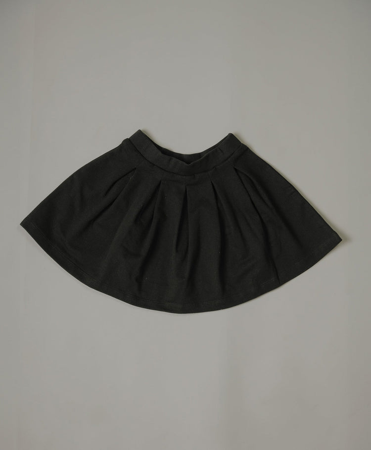 Girls Black Pleated Skirt