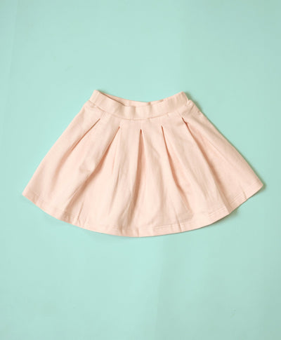 Girls Pink Pleated Skirt