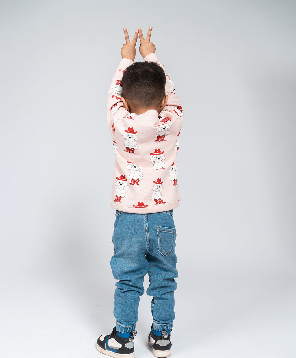 Kids Bichon Dog Print Bomber Jacket