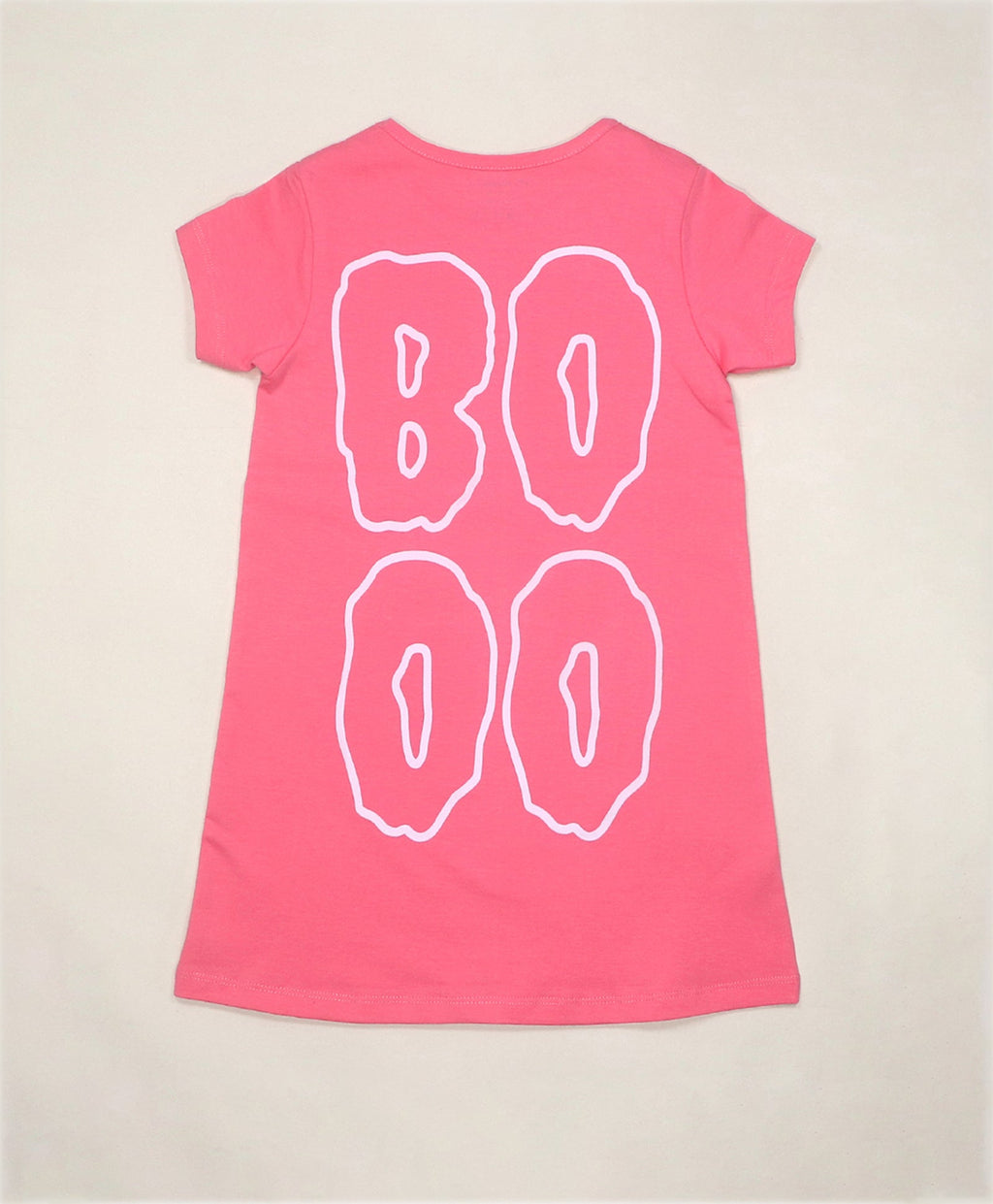 Boo Cartoon Print Girls T-Shirt Dress