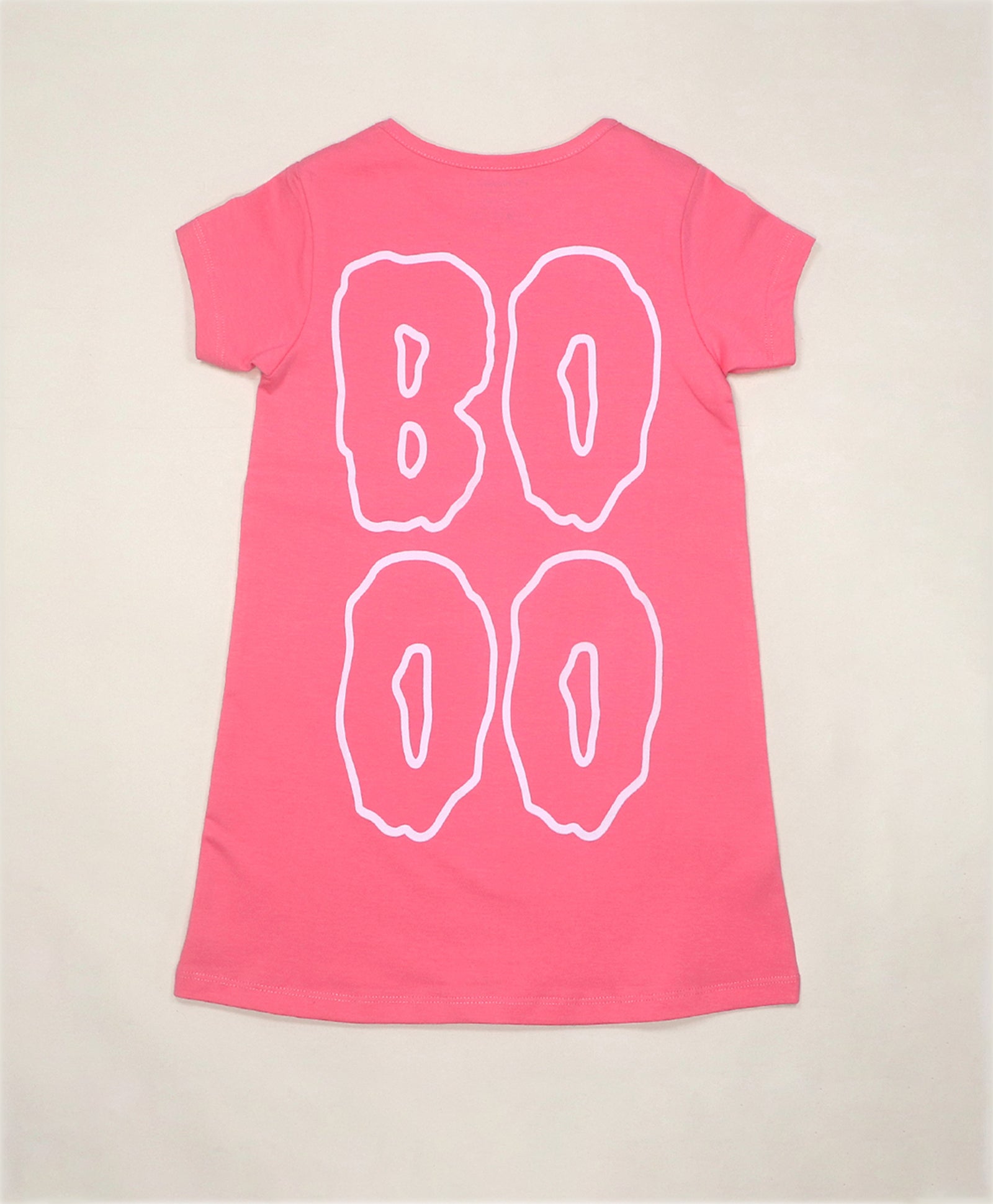 Boo Cartoon Print Girls T-Shirt Dress