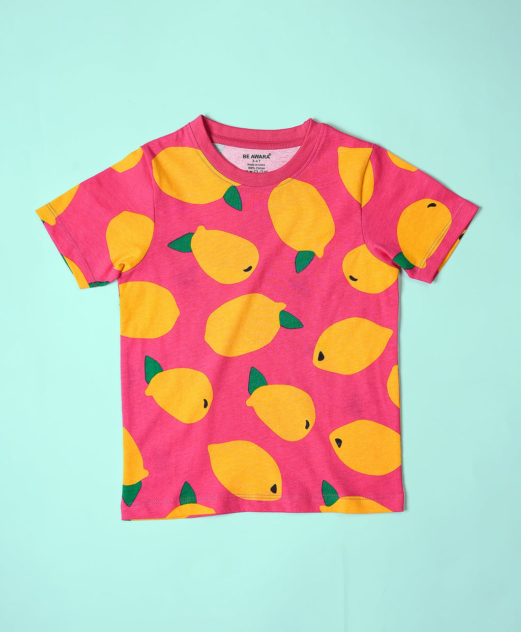 Mango Pattern Half Sleeves T-Shirt & Shorts Set