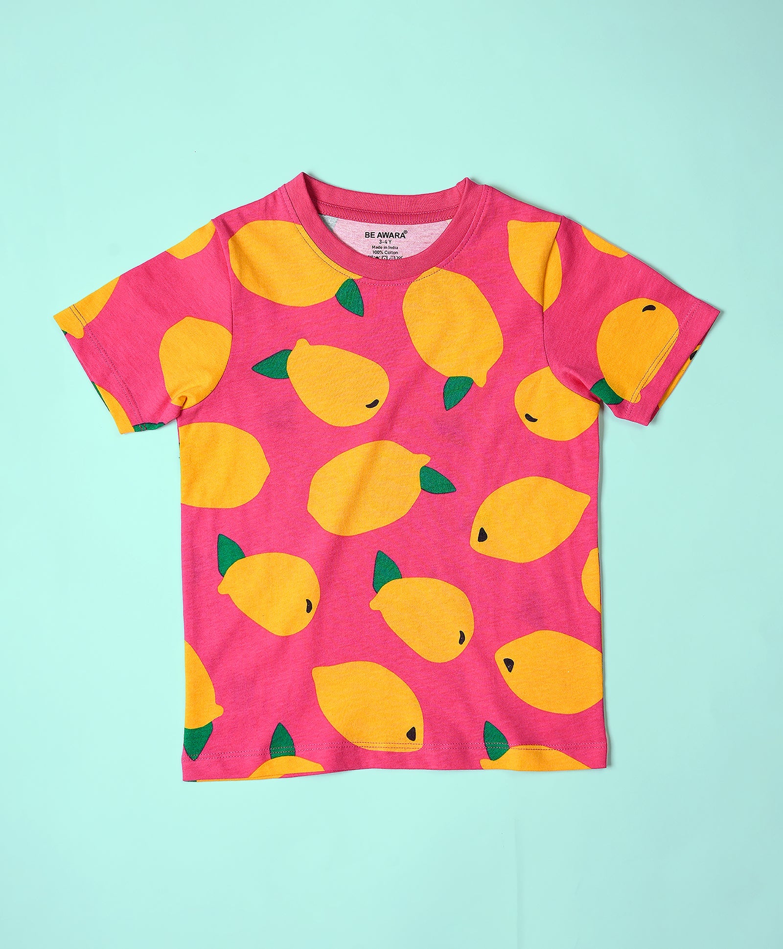 Mango Pattern Half Sleeves T-Shirt & Shorts Set