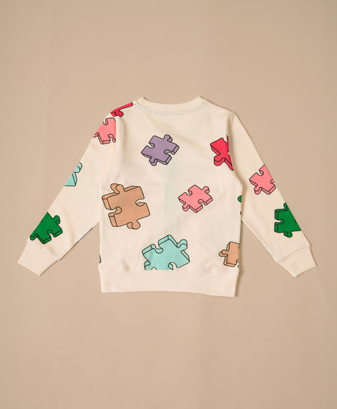 Kids Puzzle Print Bomber Jacket