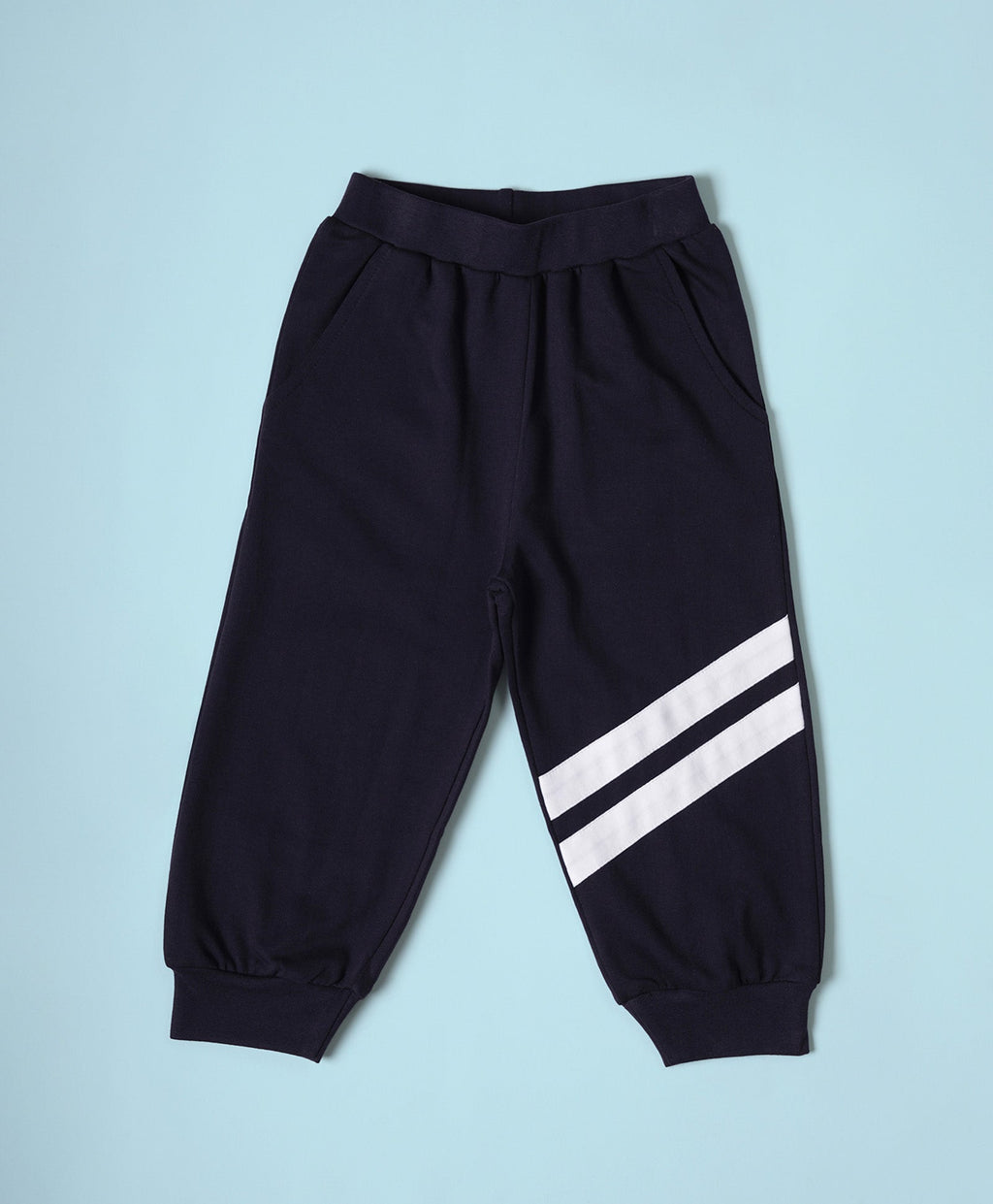 Kids Maritime Blue Cut & Sew Baggy Joggers
