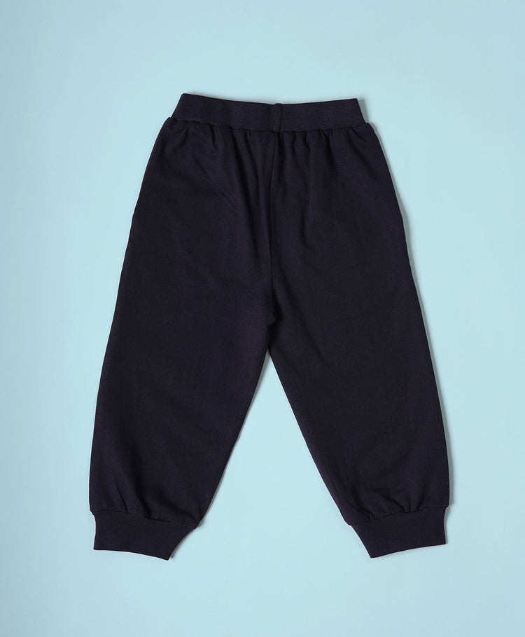 Kids Maritime Blue Cut & Sew Baggy Joggers