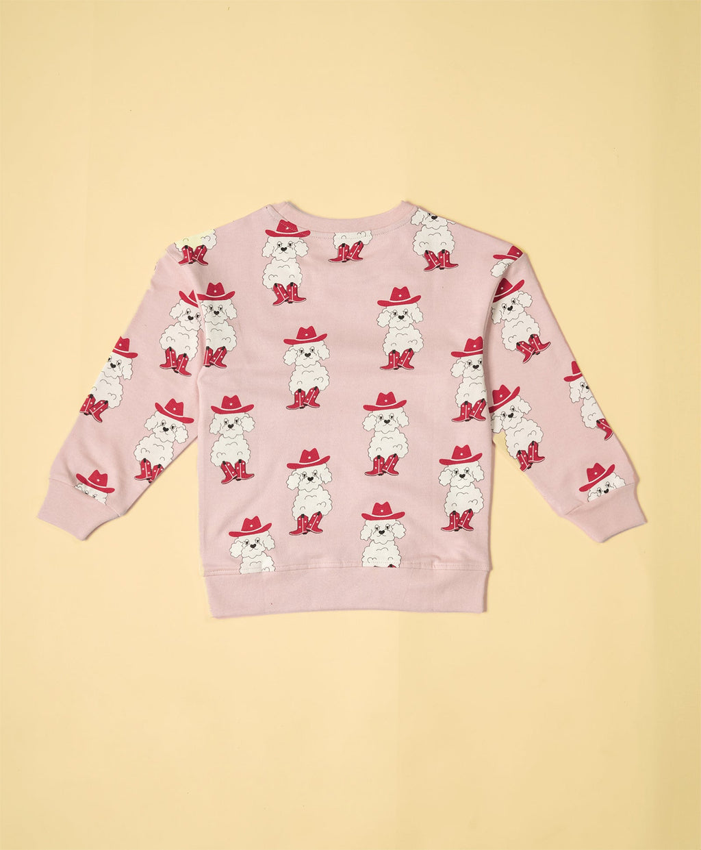 Kids Bichon Dog Print Full Sleeves Oversized Sweatshirt