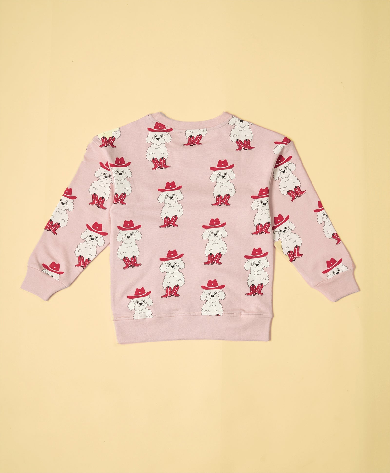 Kids Bichon Dog Print Full Sleeves Oversized Sweatshirt