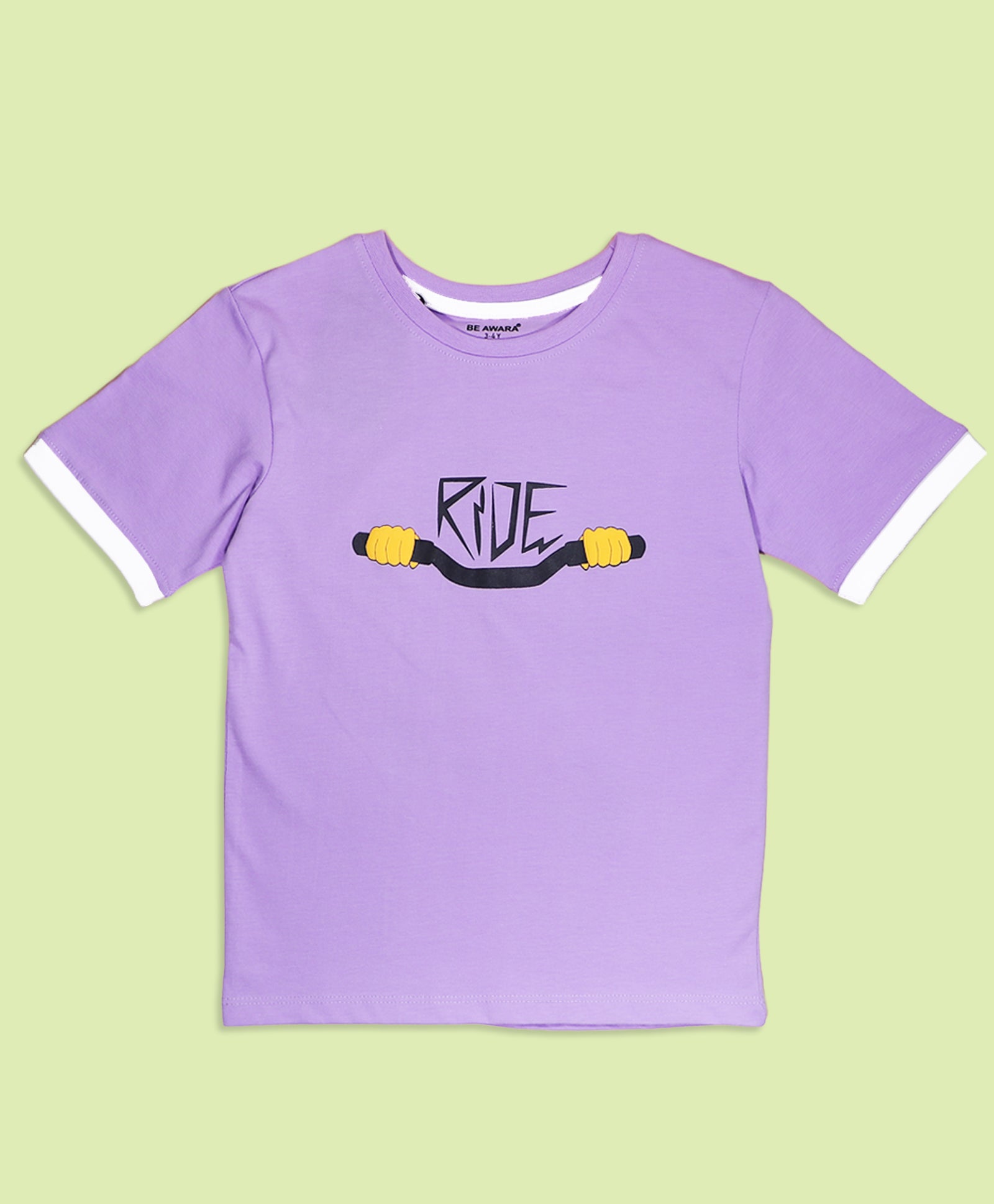 Kids Scooter Print Half Sleeves T-Shirt & Lounge Pants Set