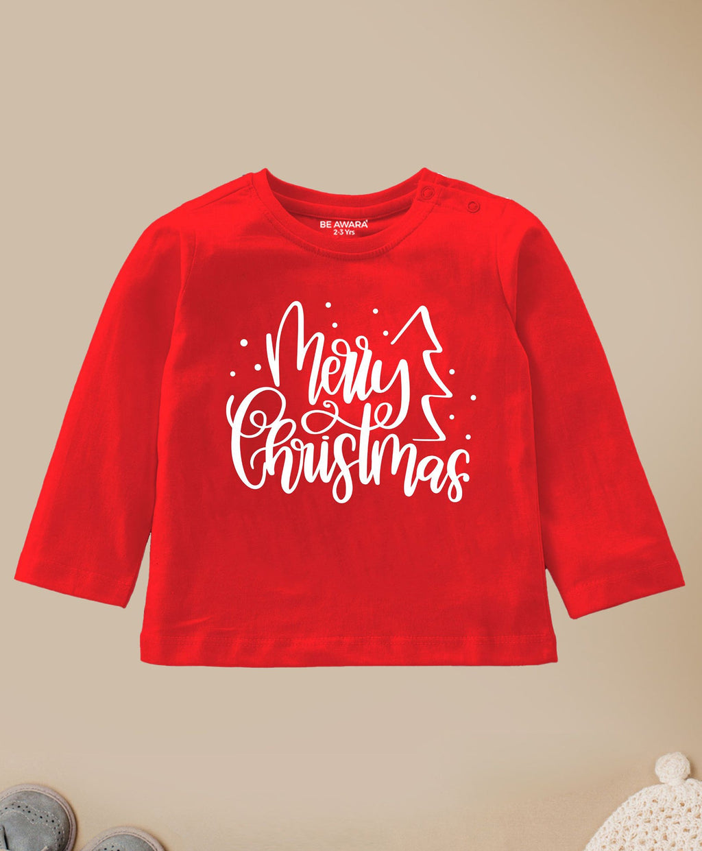 Merry Christmas Kids Full Sleeves T-Shirt
