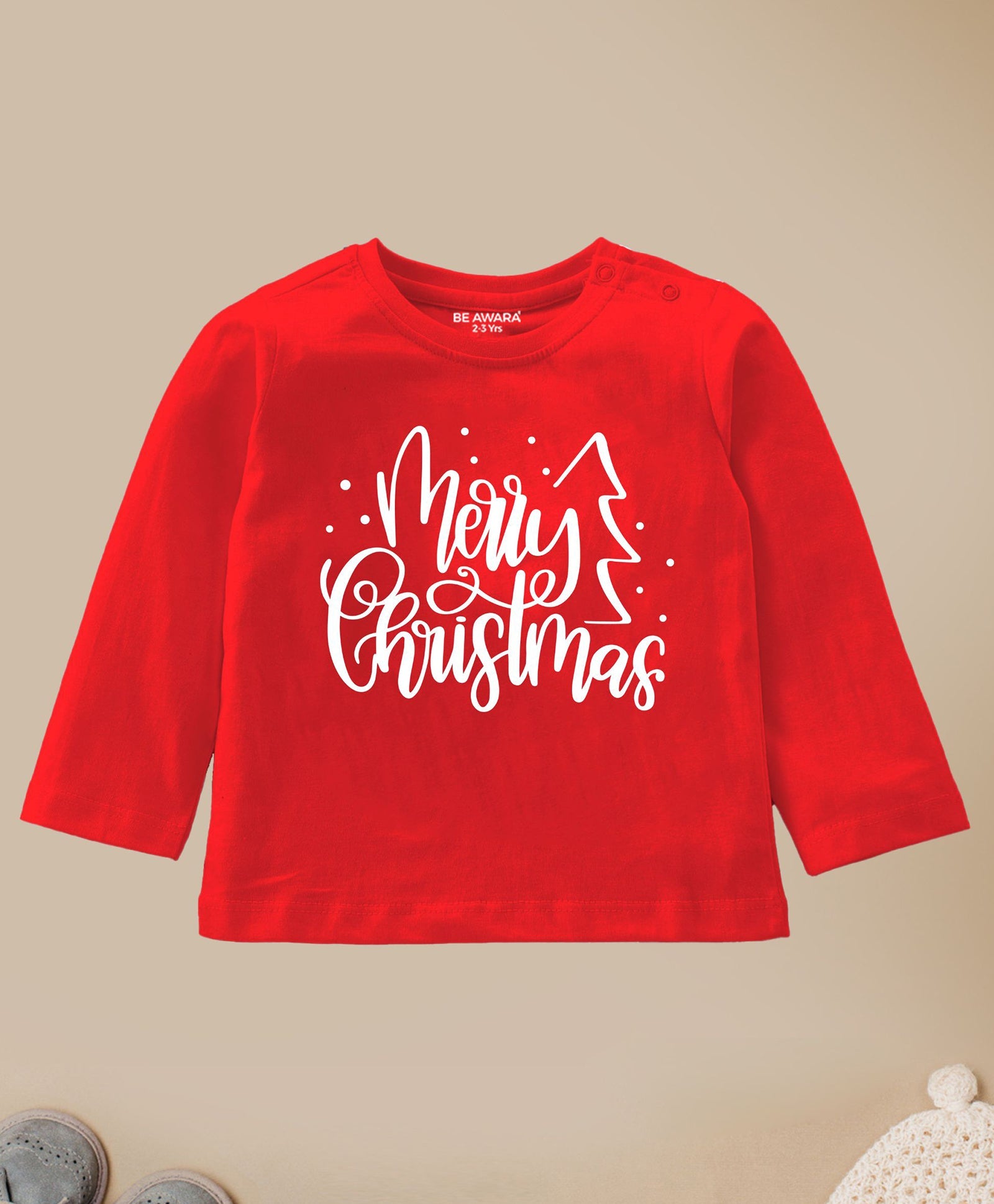 Merry Christmas Kids Full Sleeves T-Shirt