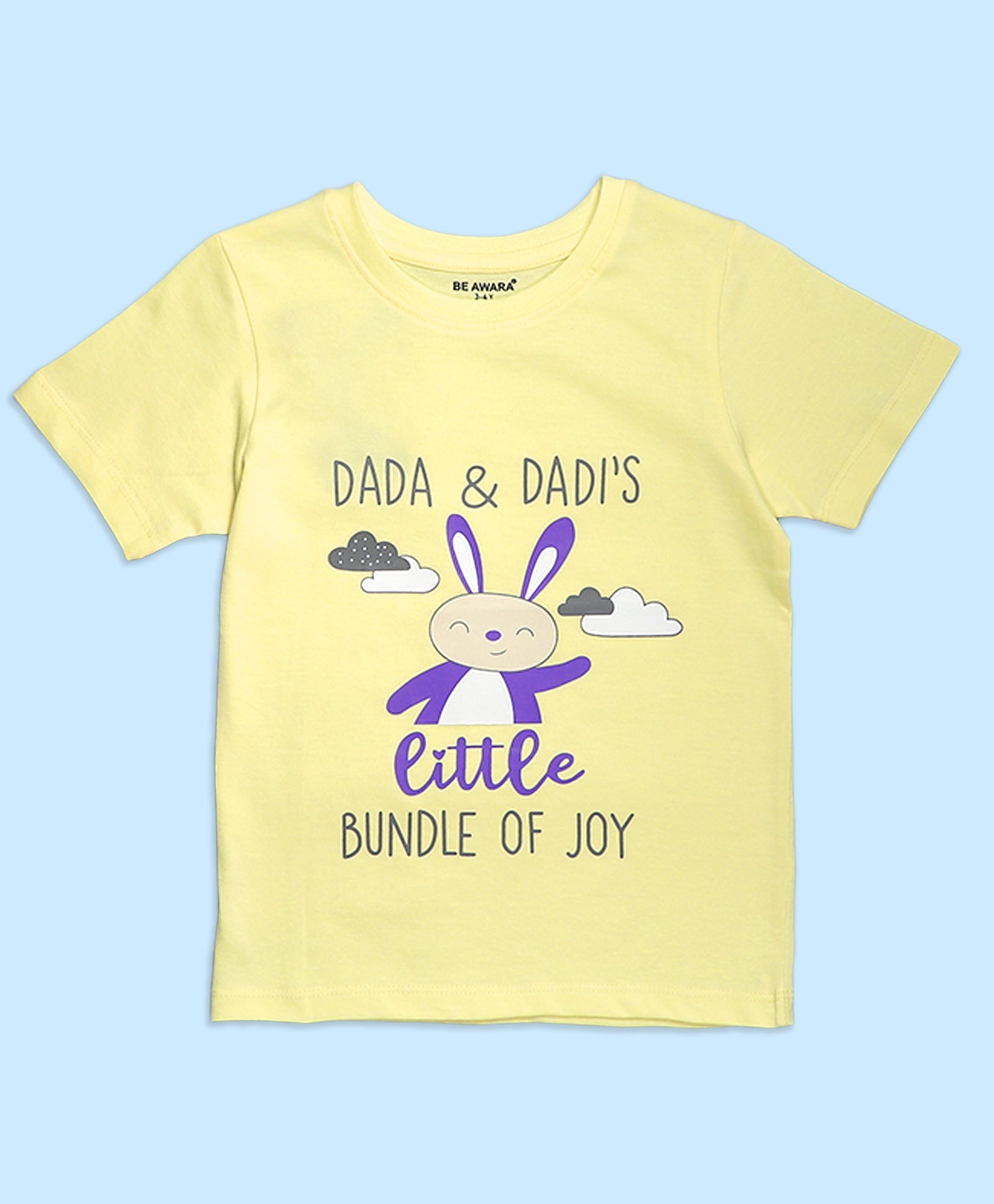 Kids Unisex Dada & Dadi’s Little Joy Graphic Print T-Shirt