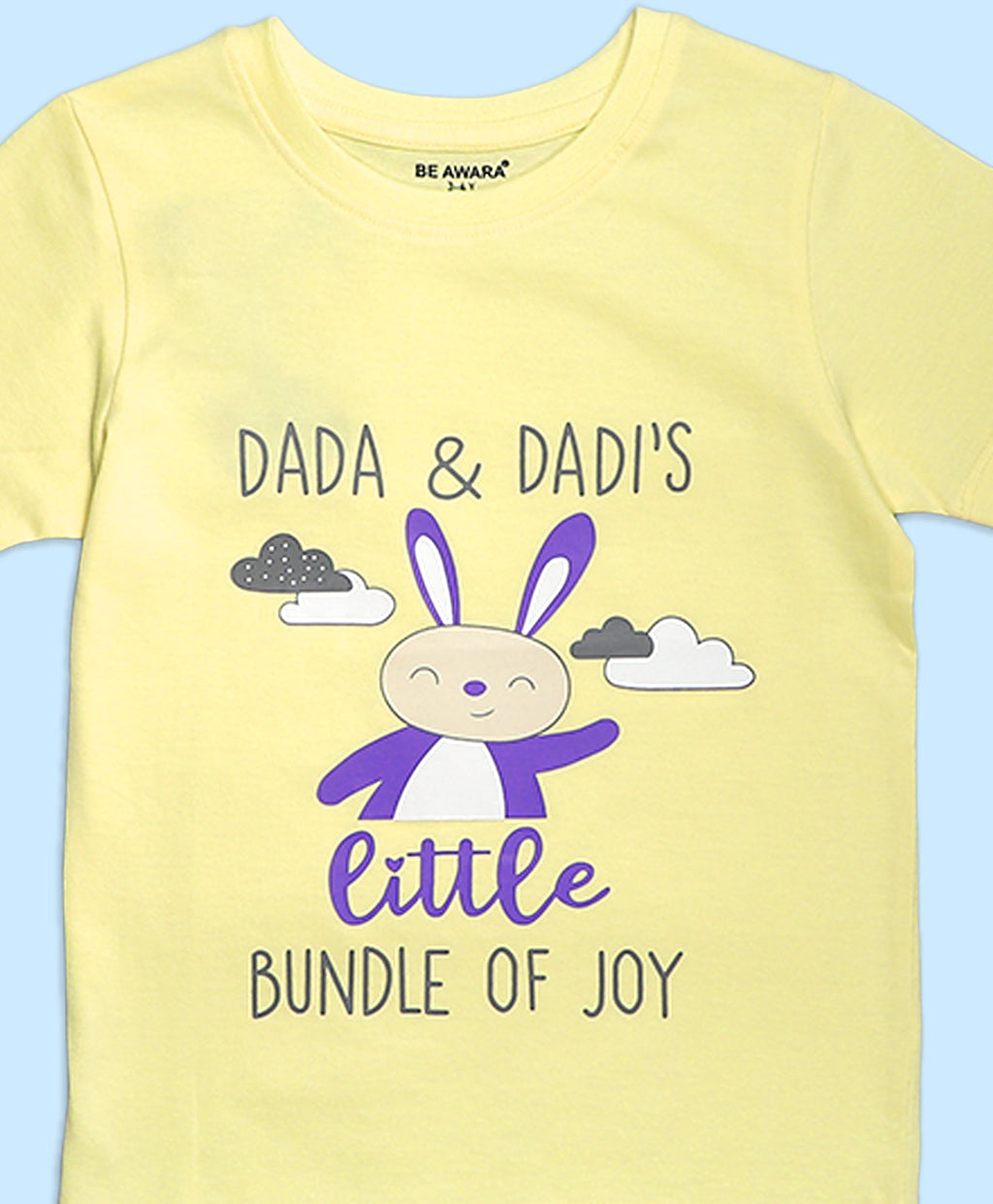 Kids Unisex Dada & Dadi’s Little Joy Graphic Print T-Shirt