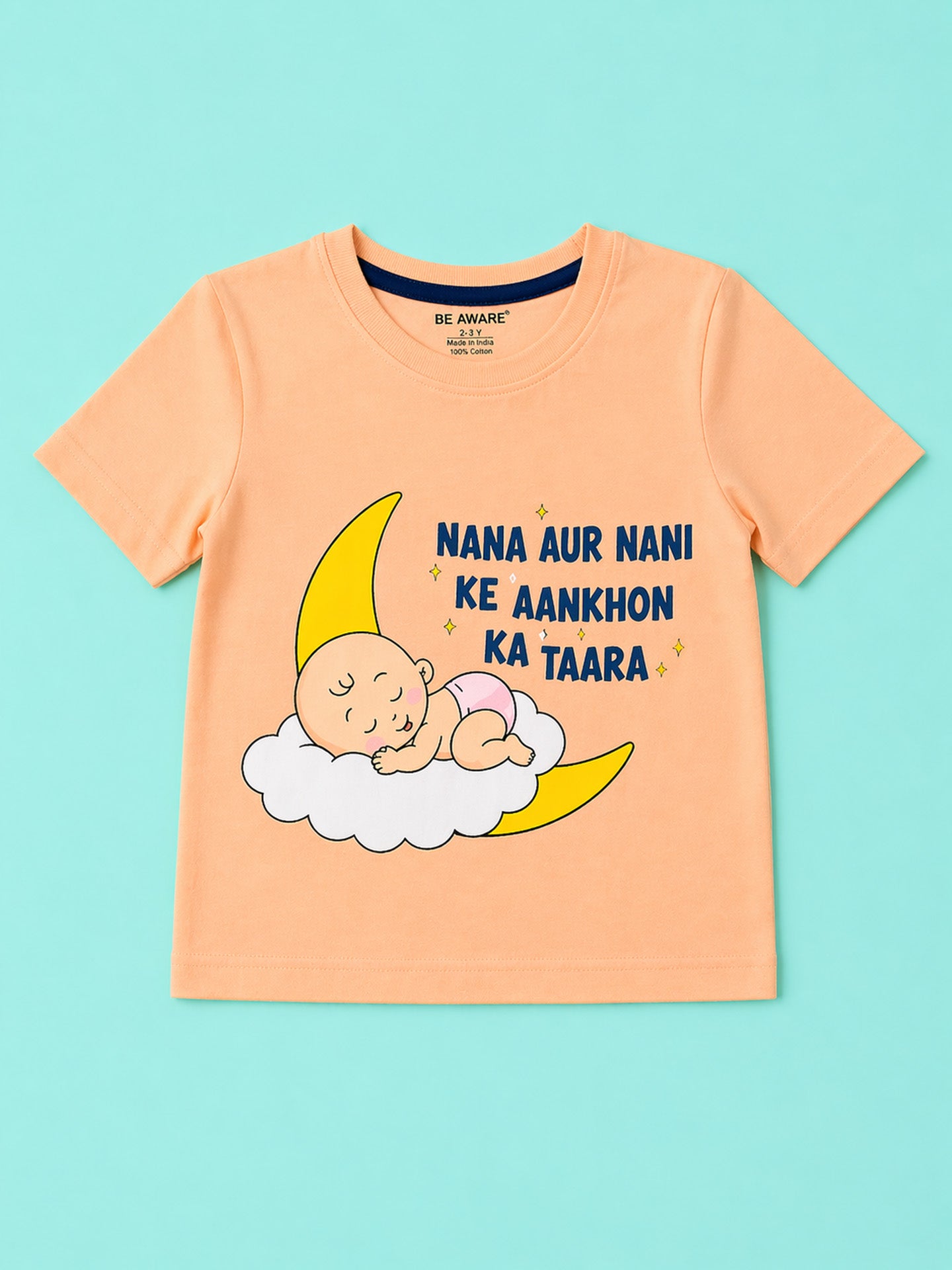 Kids Unisex Nana & Nani Graphic Print T-Shirt & Shorts Set