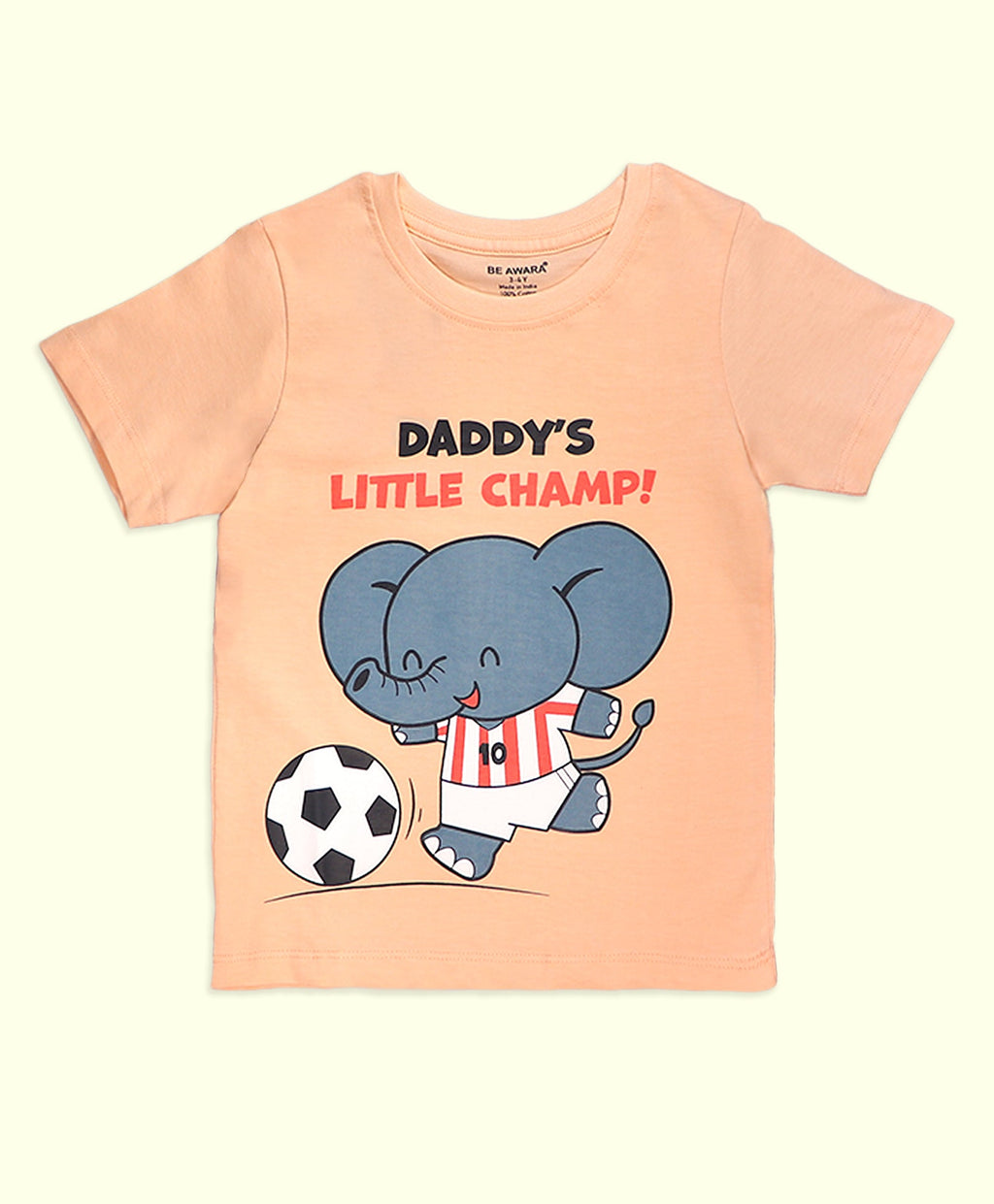 Kids Daddy’s Little Champ Graphic Print T-Shirt & Shorts Set