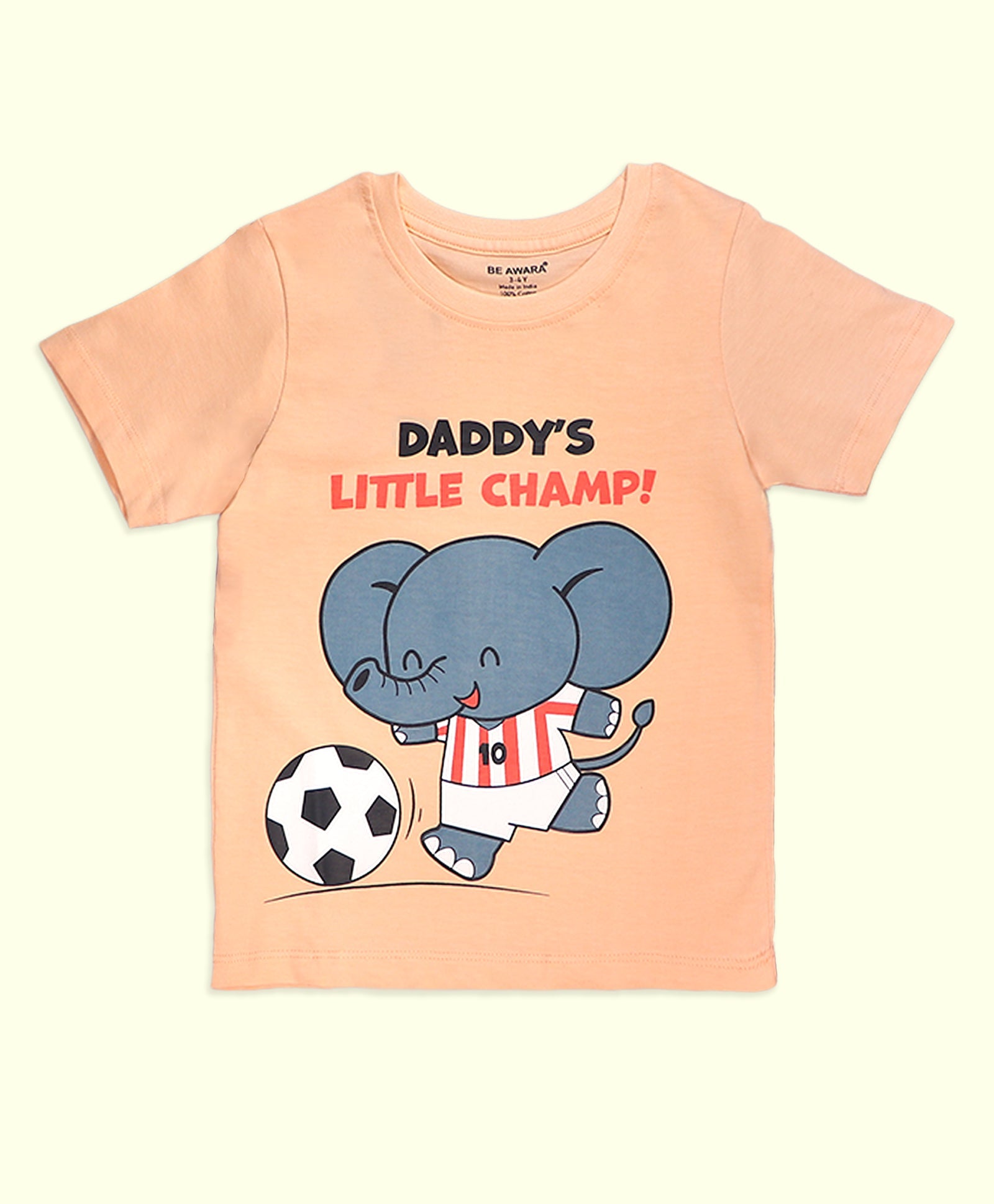 Kids Daddy’s Little Champ Graphic Print T-Shirt & Shorts Set