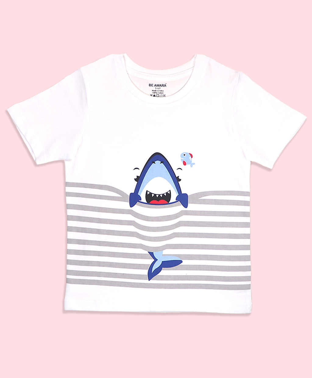 Kids Wave Stalker Graphic Print Half Sleeve T-Shirt & Shorts Set