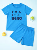 Kids Printed Half Sleeves T-Shirt & Shorts Set
