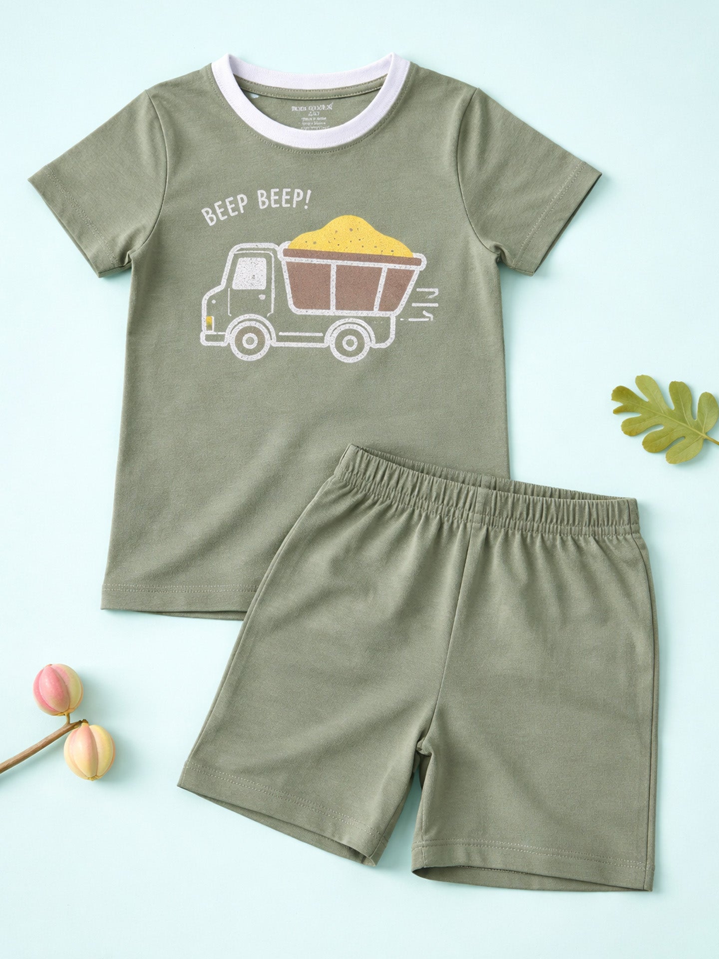 Kids Printed Half Sleeves T-Shirt & Shorts Set