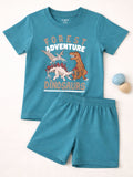 Kids Printed Half Sleeves T-Shirt & Shorts Set