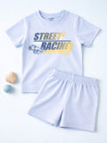 Kids Printed Half Sleeves T-Shirt & Shorts Set