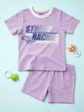 Kids Printed Half Sleeves T-Shirt & Shorts Set