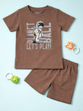 Kids Printed Half Sleeves T-Shirt & Shorts Set