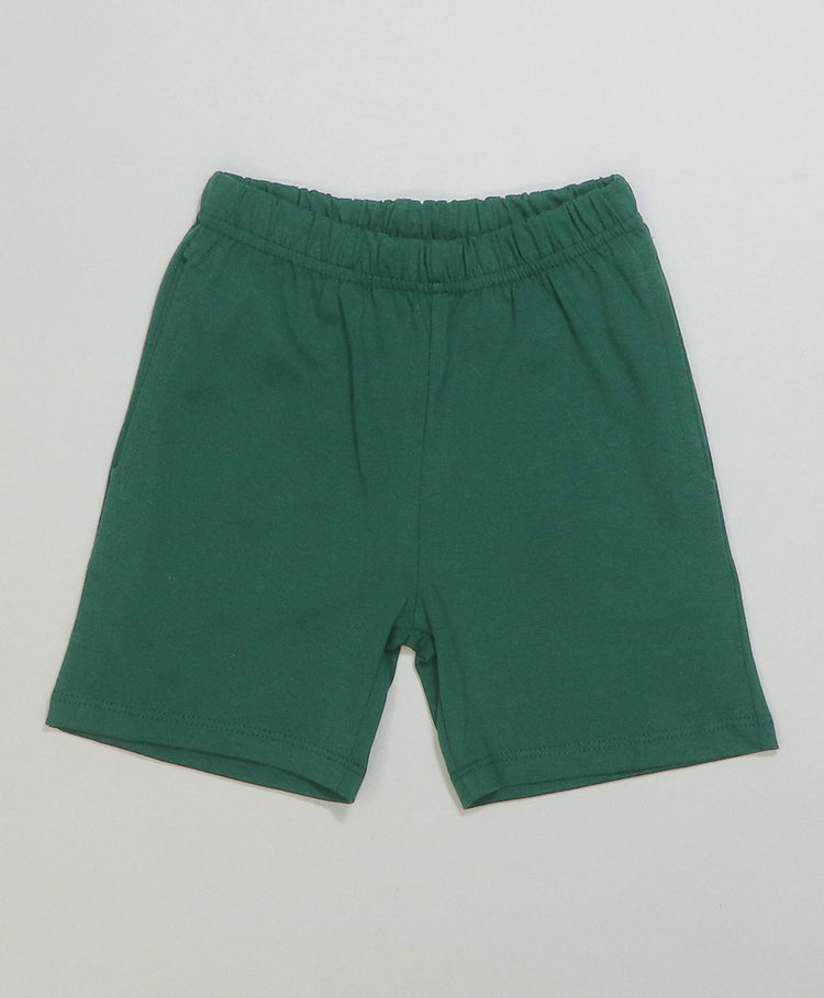 Green Leaf's Print Half Sleeves T-Shirt & Shorts Set