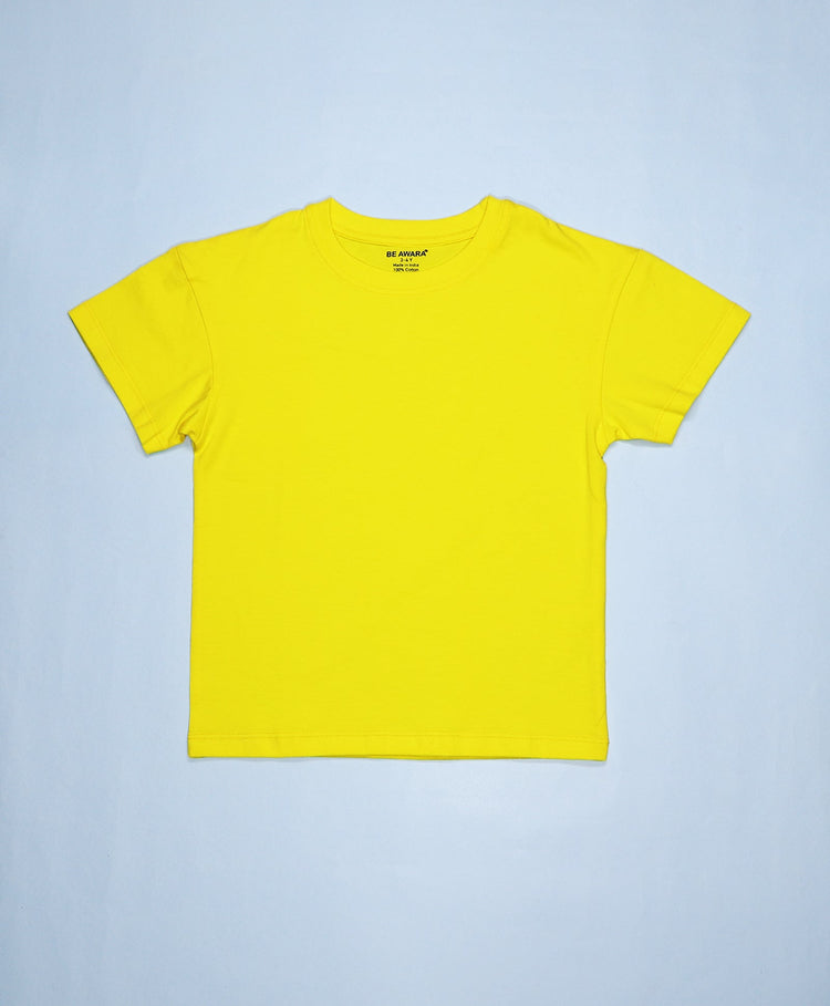 Illuminating Yellow Drop Shoulder T-Shirt & Shorts Set