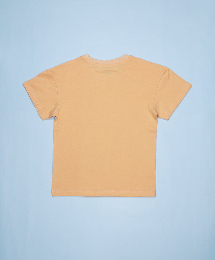 Peach Fuzz Drop Shoulder T-Shirt & Shorts Set