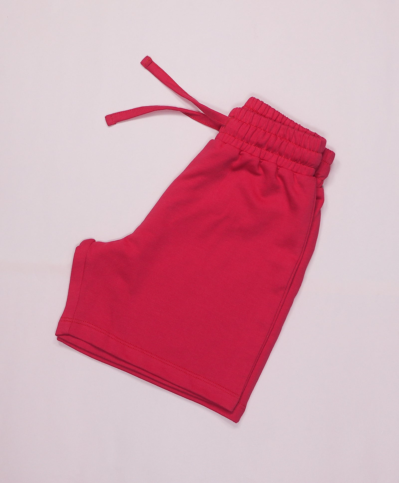 Viva Magenta Drop Shoulder T-Shirt & Shorts Set