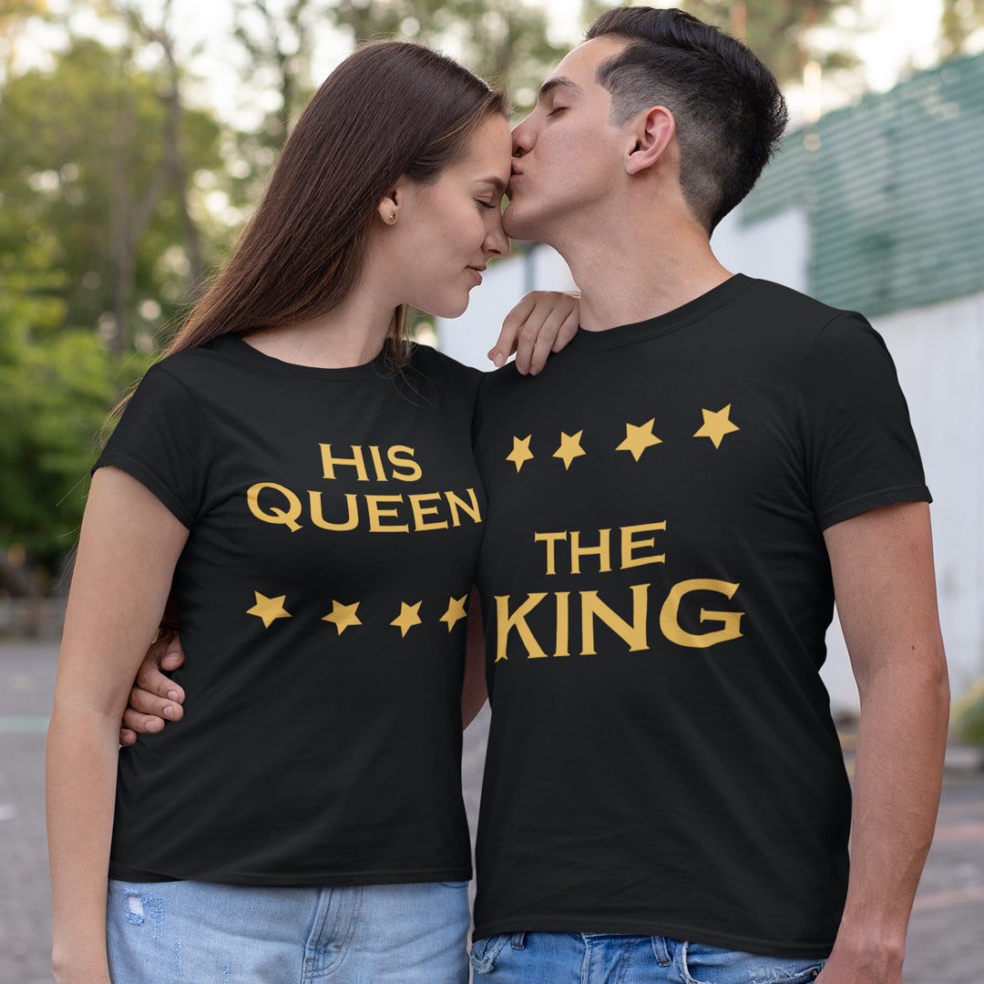 Hals Begravelse Charlotte Bronte King and Queen Couple Tee | Couple T-Shirts Online In India | Be Awara